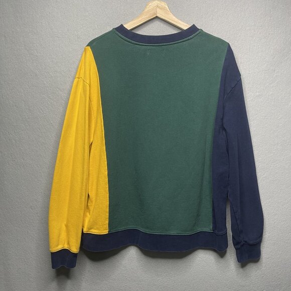 Colorblock Sweatshirt By Topman With Embroidered Stamford Design Small - Picture 6 of 7